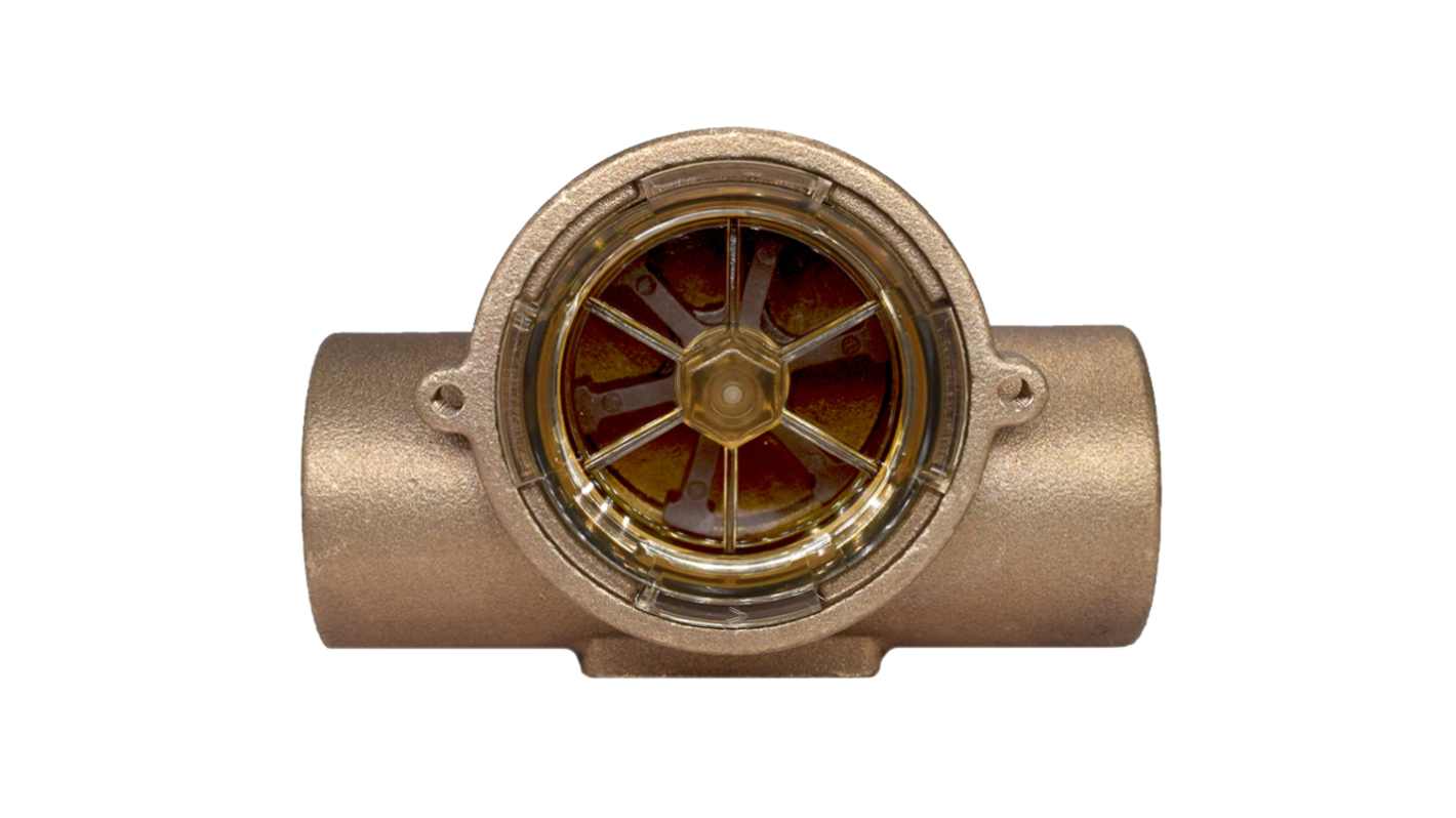 Gems Sensors RF0 Series Flow Rate Monitoring Sensor Flow Sensor for Liquid, 0.1 → 1 GPM Min, 0.5 → 5 GPM