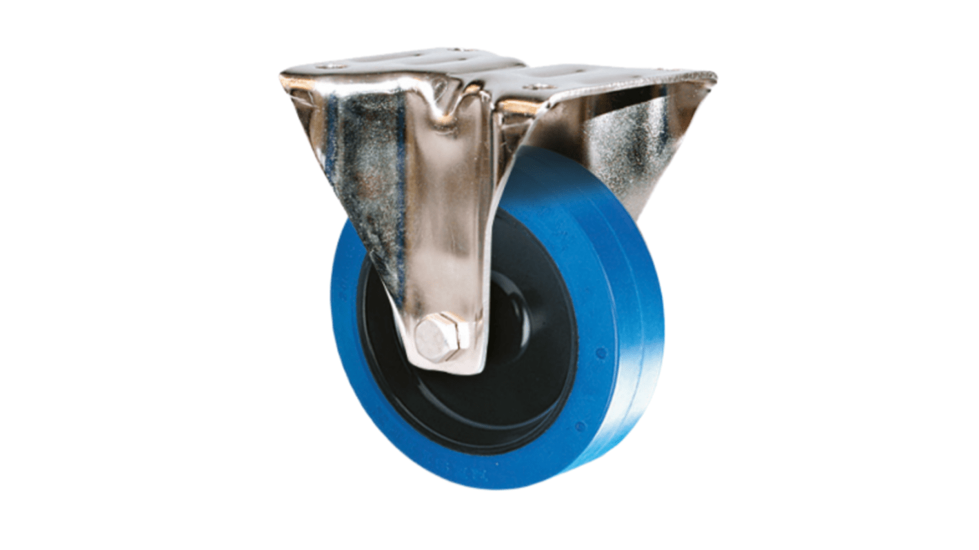 Guitel Hervieu Fixed Castor Wheel, 300kg Capacity, 200mm Wheel