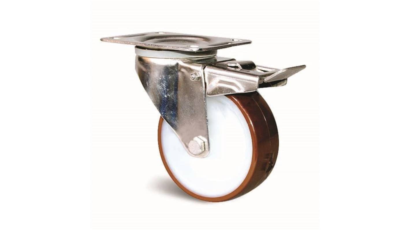 Guitel Hervieu Braked Swivel Castor Wheel, 180kg Capacity, 150mm Wheel