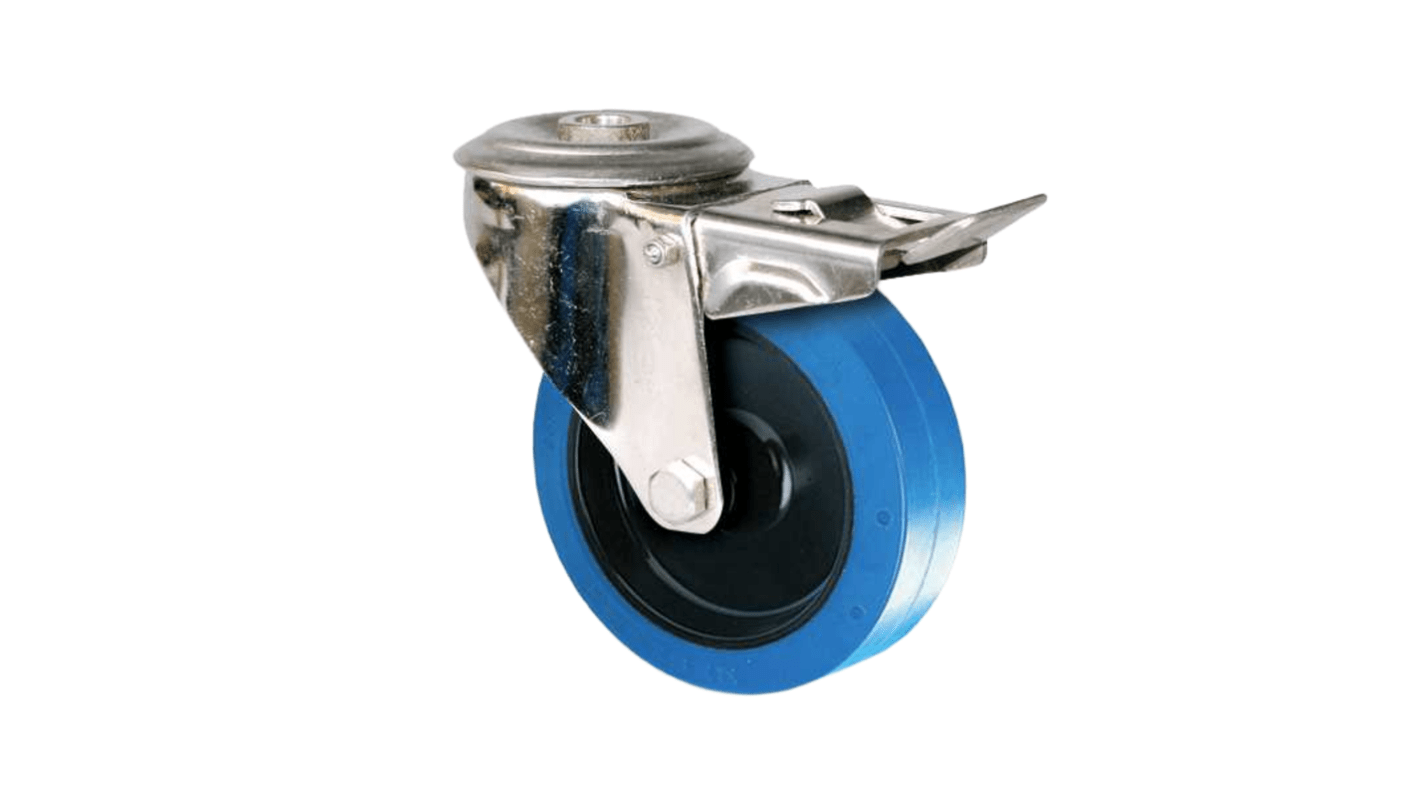 Guitel Hervieu Braked Swivel Castor Wheel, 150kg Capacity, 100mm Wheel