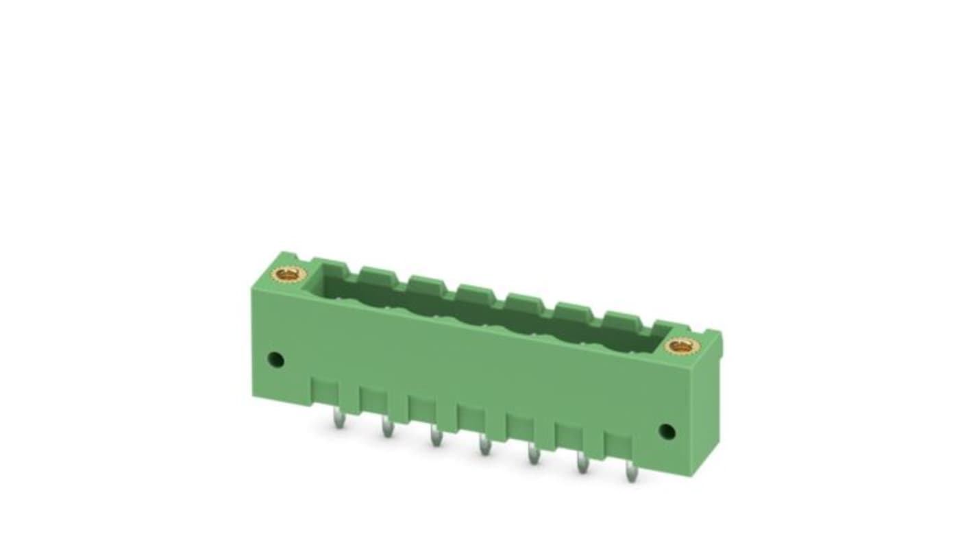 Phoenix Contact Straight Solder Mount PCB Header, 7 Contact(s), 5.08mm Pitch, 1 Row(s), Shrouded