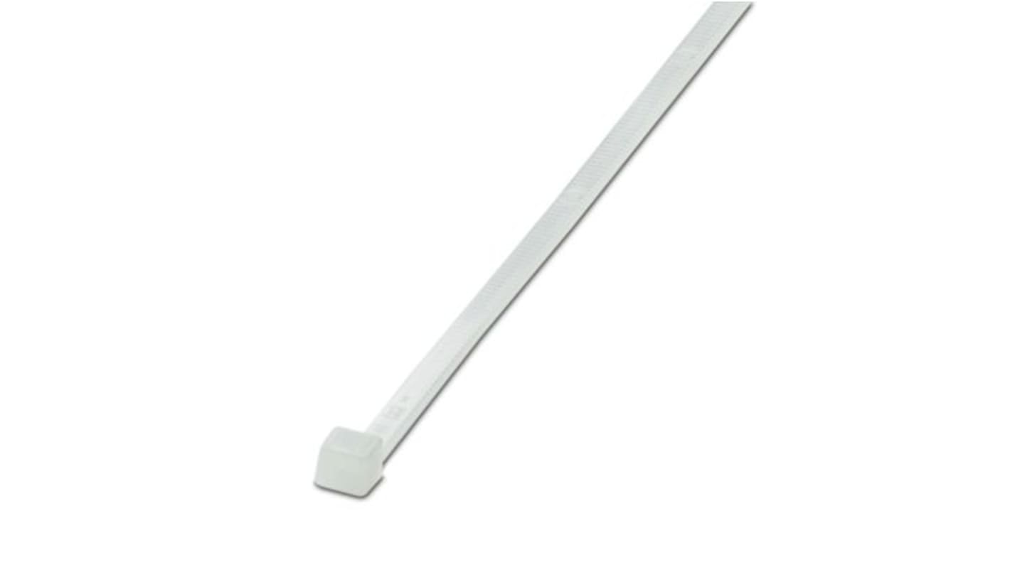 Phoenix Contact Cable Ties, Standard, 200mm x 4.8 mm, Clear Polyamide, Pk-1000