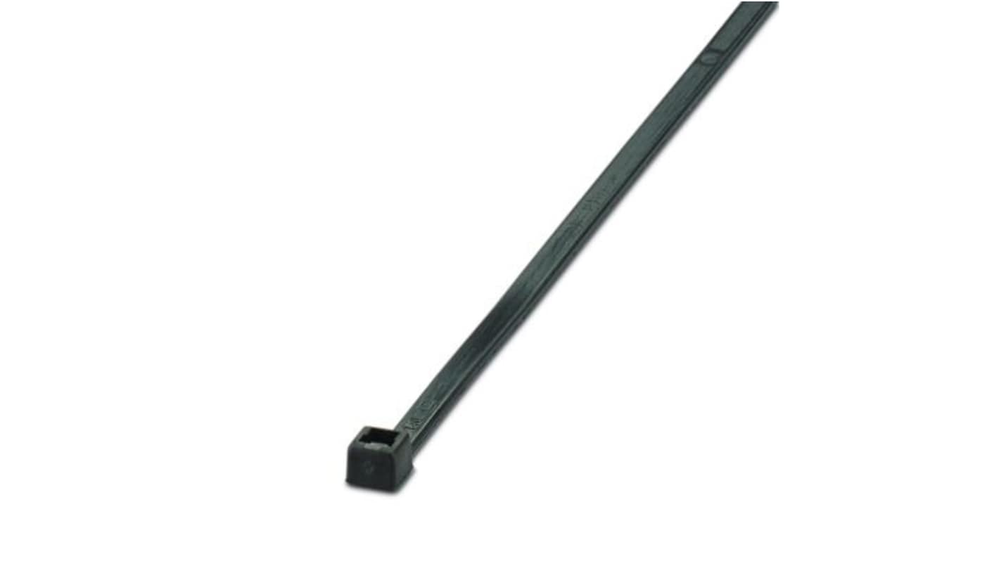 Phoenix Contact Cable Ties, Standard, 290mm x 4.8 mm, Black Polyamide, Pk-100