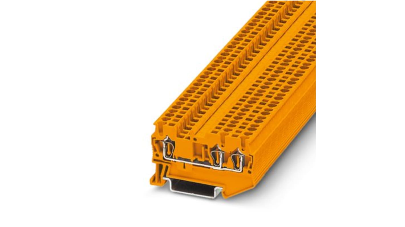 Phoenix Contact 3031982 Orange, 2.5mm², 1-Level, Spring Cage Termination