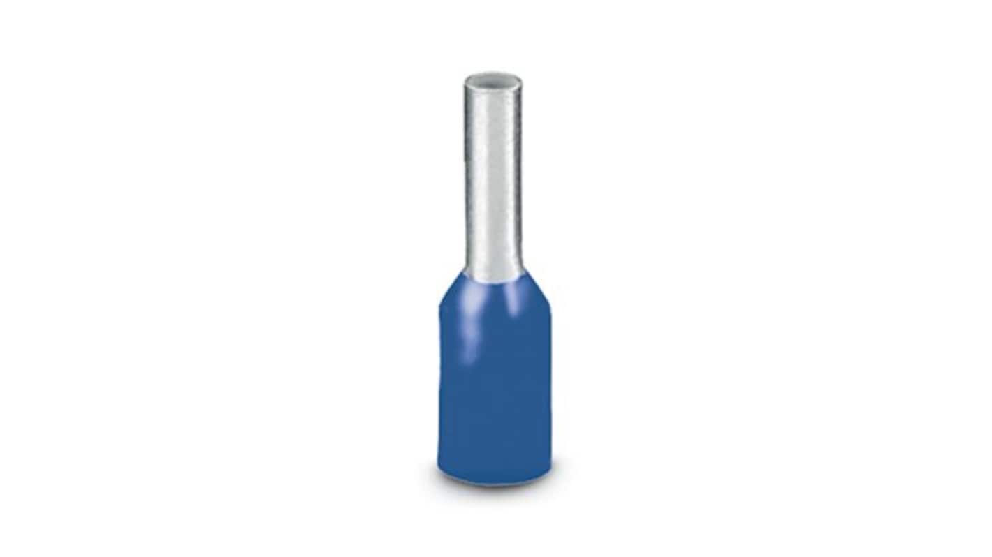Phoenix Contact Insulated Ferrule, 8mm Pin Length, 2.3mm Pin Diameter, Blue