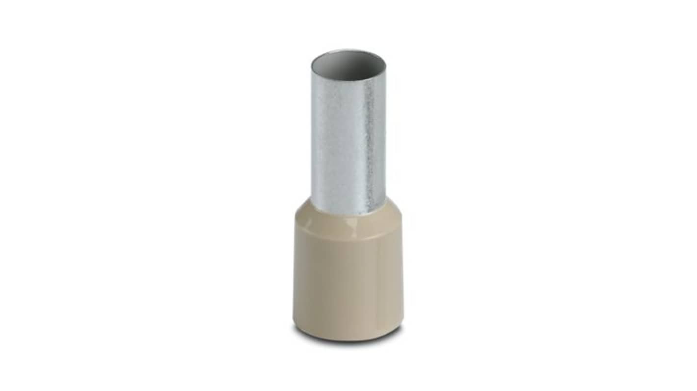 Phoenix Contact Insulated Ferrule, 16mm Pin Length, 8.3mm Pin Diameter, Beige
