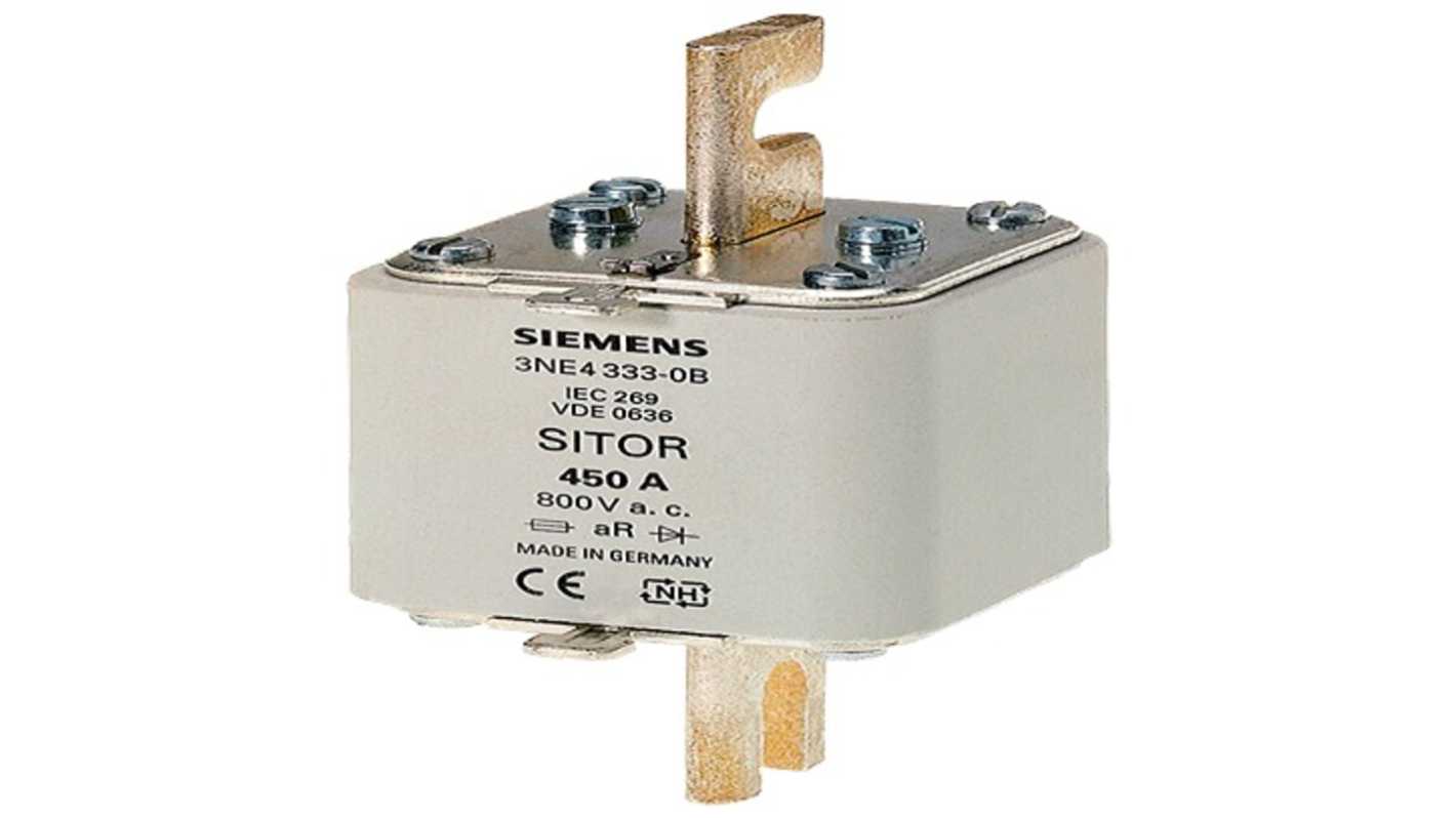 Siemens 400A Tag Fuse, 141mm, 750V, 107.2mm