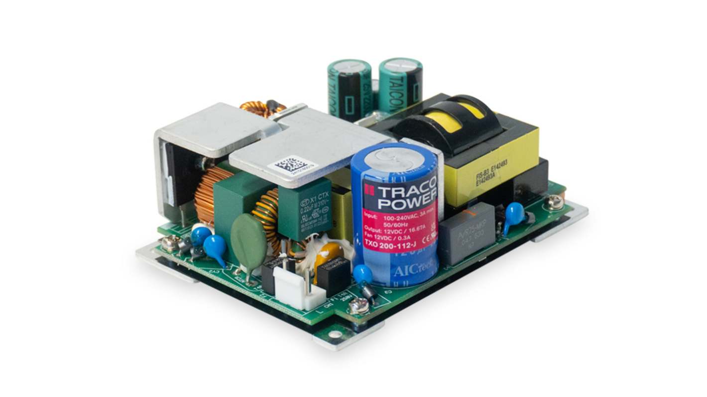 TRACOPOWER Switching Power Supply, TXO 200-148-J, 48V dc, 4.17A, 200W, 1 Output, 90 → 264V ac Input Voltage