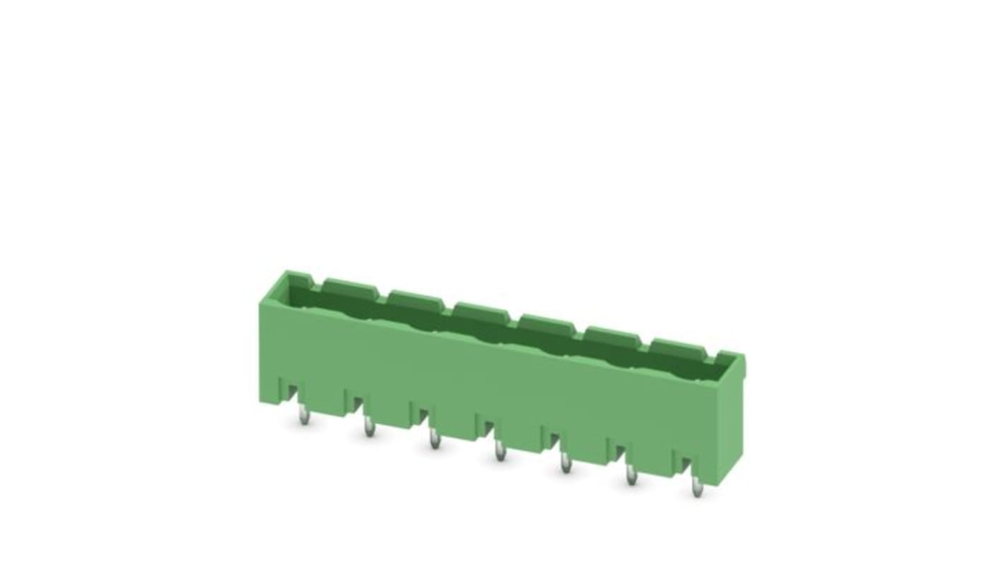 Phoenix Contact Straight Wave Soldering PCB Header, 7 Contact(s), 7.5mm Pitch, 1 Row(s), Unshrouded