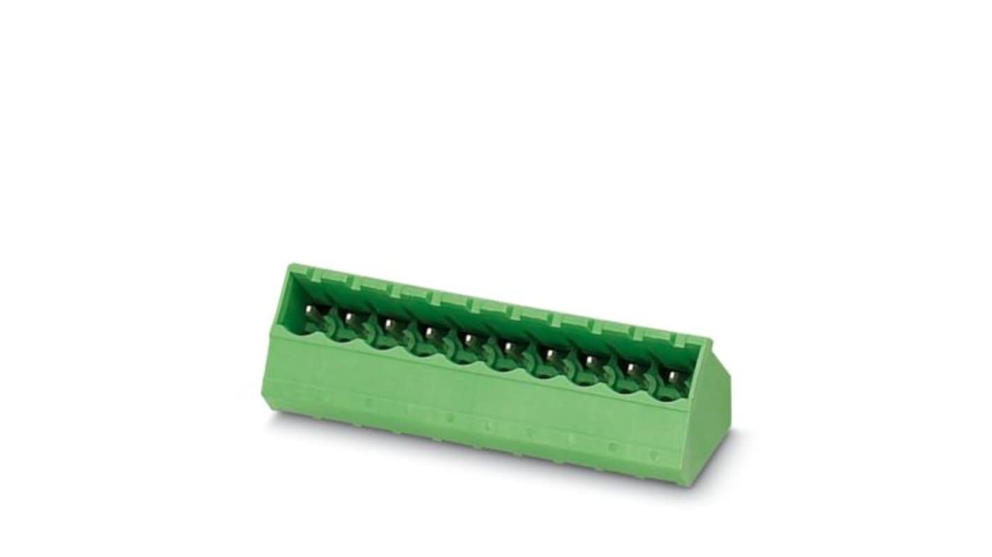 Phoenix Contact Angled Wave Soldering PCB Header, 8 Contact(s), 5.08mm Pitch, 1 Row(s), Shrouded