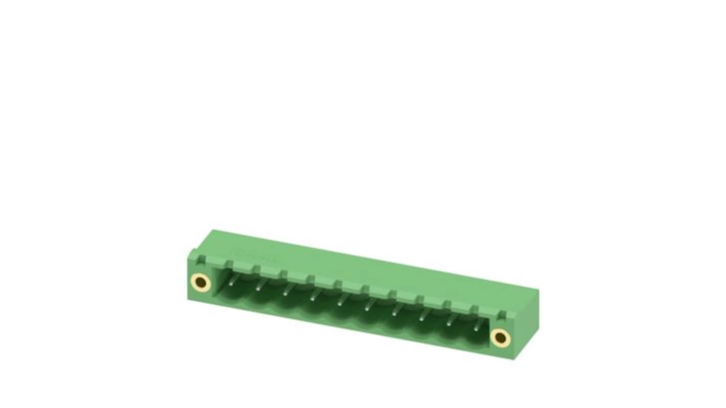 Phoenix Contact Straight Solder Mount PCB Header, 10 Contact(s), 5mm Pitch, 1 Row(s), Shrouded