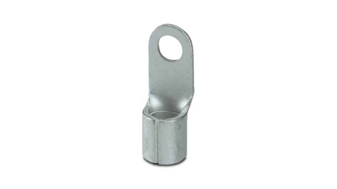 Phoenix Contact Uninsulated Ring Terminal, M6mm Stud Size, Silver