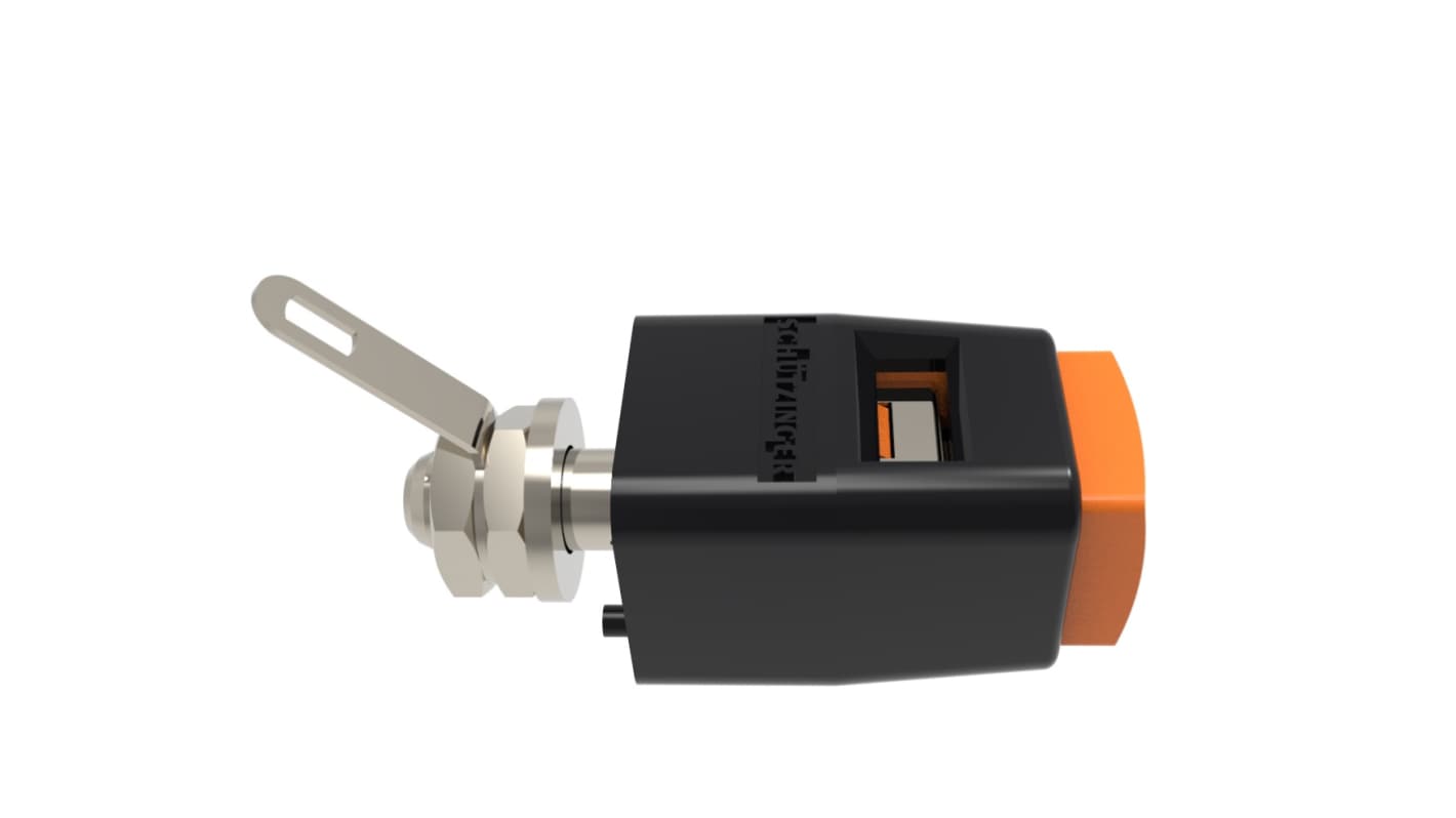 Schutzinger 6.2mm Orange Terminal Post, 30 V ac, 60 V dc, 16A, M6 x 0.75 Thread