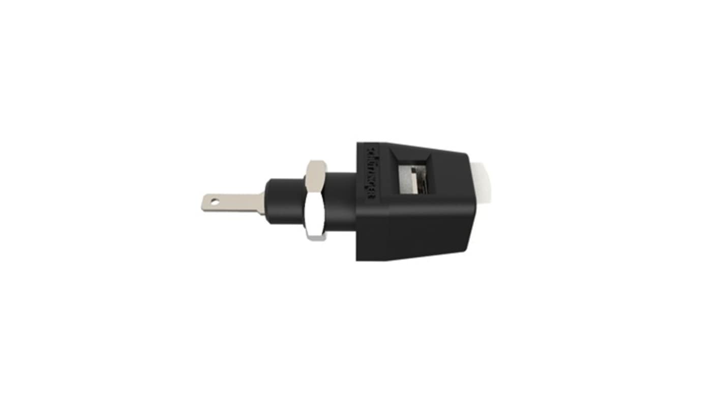 Schutzinger 12.6mm White Terminal Post, 30 V ac, 60 V dc, 5A, M8 x 0.5 Thread