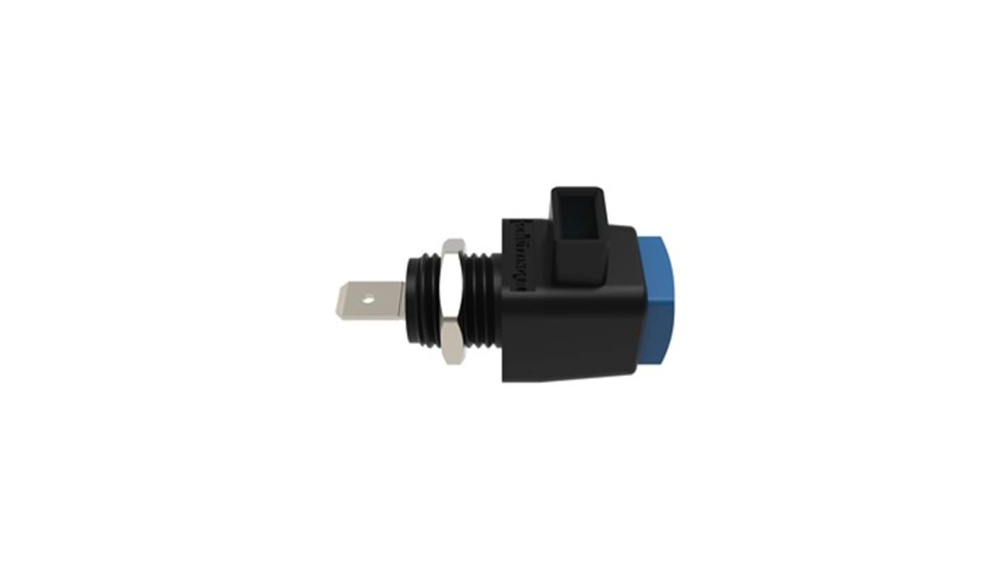 Schutzinger 12.5mm Blue Terminal Post, 300V, 16A, Pg 7 Thread