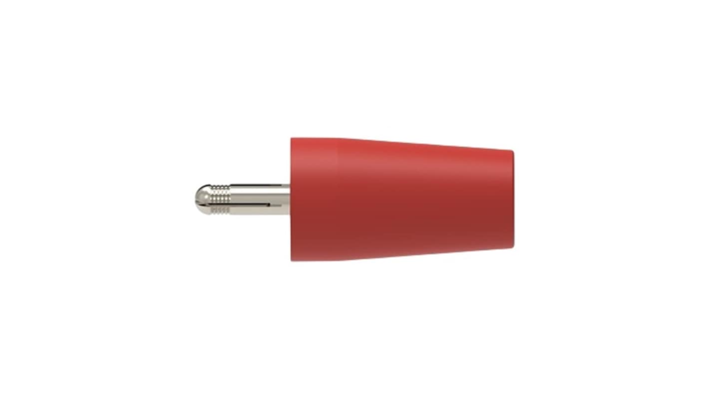 Schutzinger Red Female Banana Connector, 4 mm Connector, Screw Termination, 32A, Nickel Plating