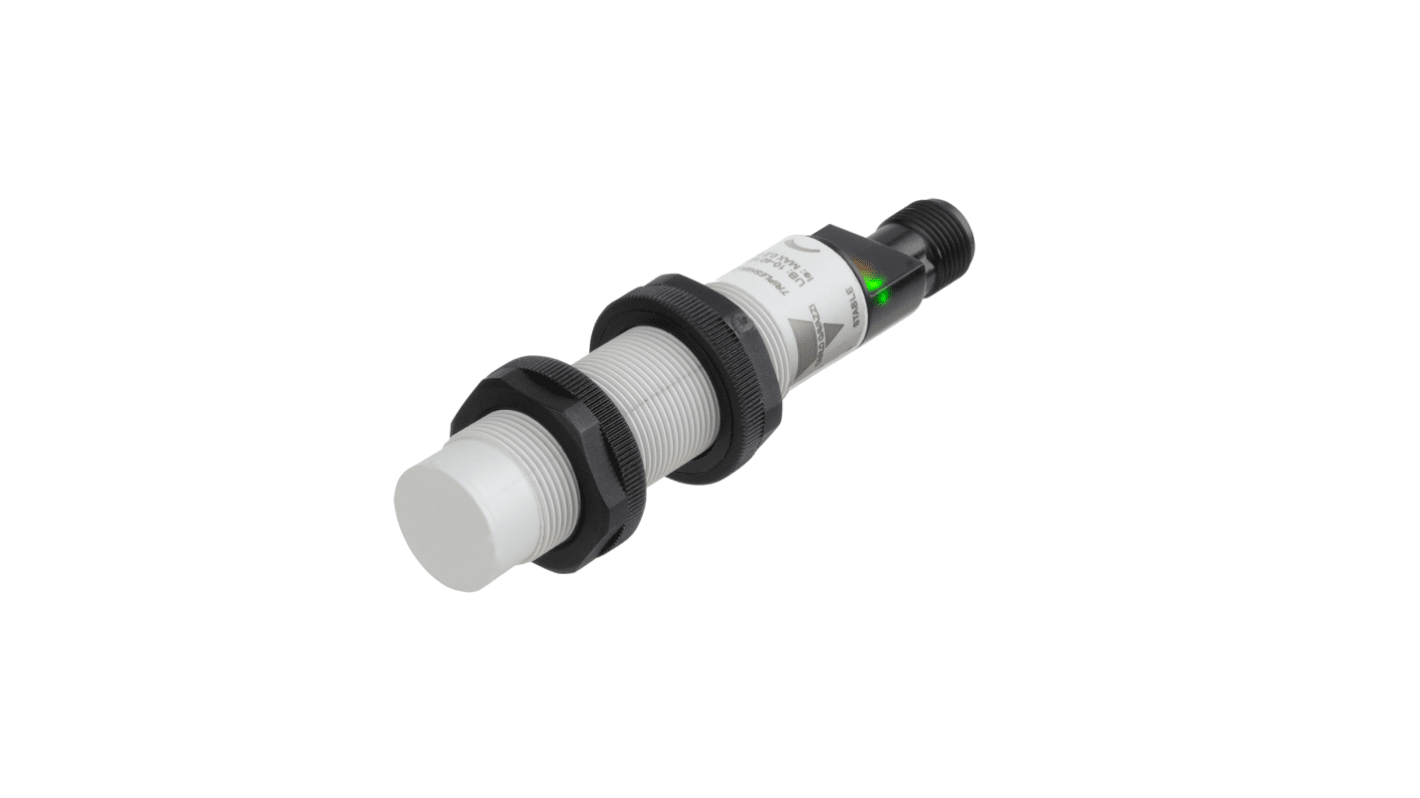 Carlo Gavazzi Capacitive Barrel Proximity Sensor, M12, 12 mm Detection, IO-Link NO/NC, 24 → 230 V ac/dc