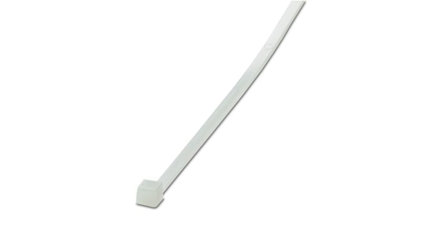 Phoenix Contact Cable Ties, Standard, 160mm x 4.5 mm, Clear Polyamide, Pk-100
