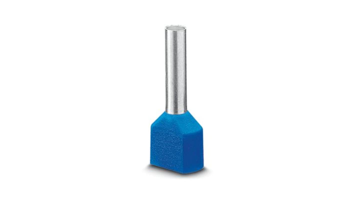 Phoenix Contact Insulated Ferrule, 12mm Pin Length, 2.9mm Pin Diameter, Blue