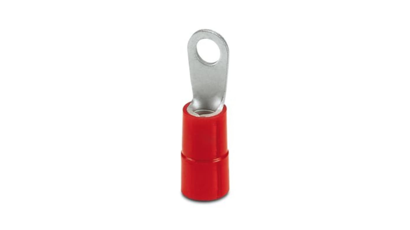 Phoenix Contact Uninsulated Ring Terminal, M5mm Stud Size, Red