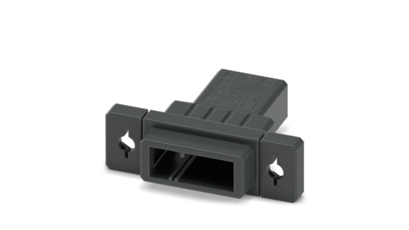 Phoenix Contact, 3.81mm Pitch, 3 Way, , Pluggable Terminal Block, Feed Through Plug, Flange Mount, Snap In Termination,