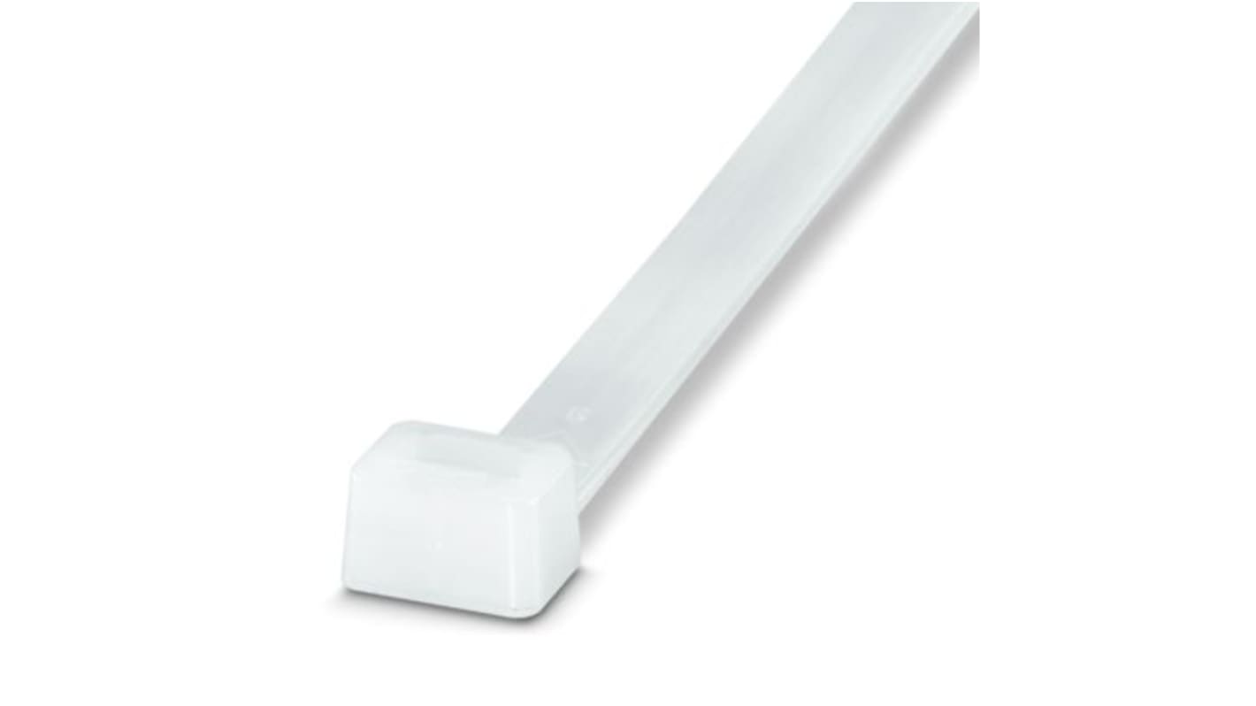 Phoenix Contact Cable Ties, Standard, 850mm x 12.6 mm, Clear Polyamide, Pk-50