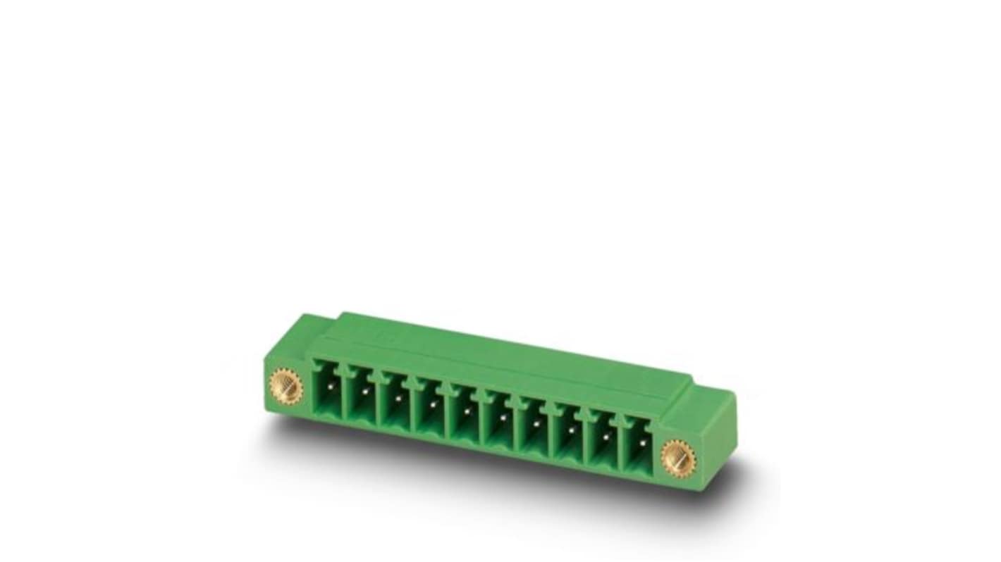 Phoenix Contact Right Angle Solder Mount PCB Header, 2 Contact(s), 3.5mm Pitch, 1 Row(s), Shrouded