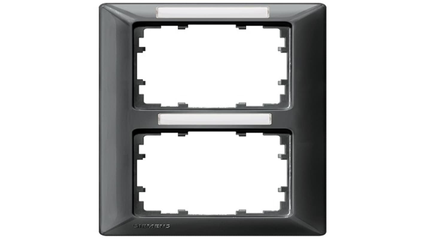 Siemens 2位安装板, 热塑性塑料制, 碳纤维