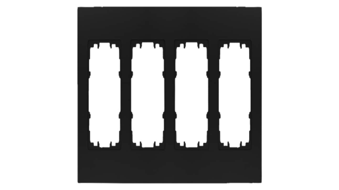 Siemens Black 4 Gang Mounting Plate Mounting Frame