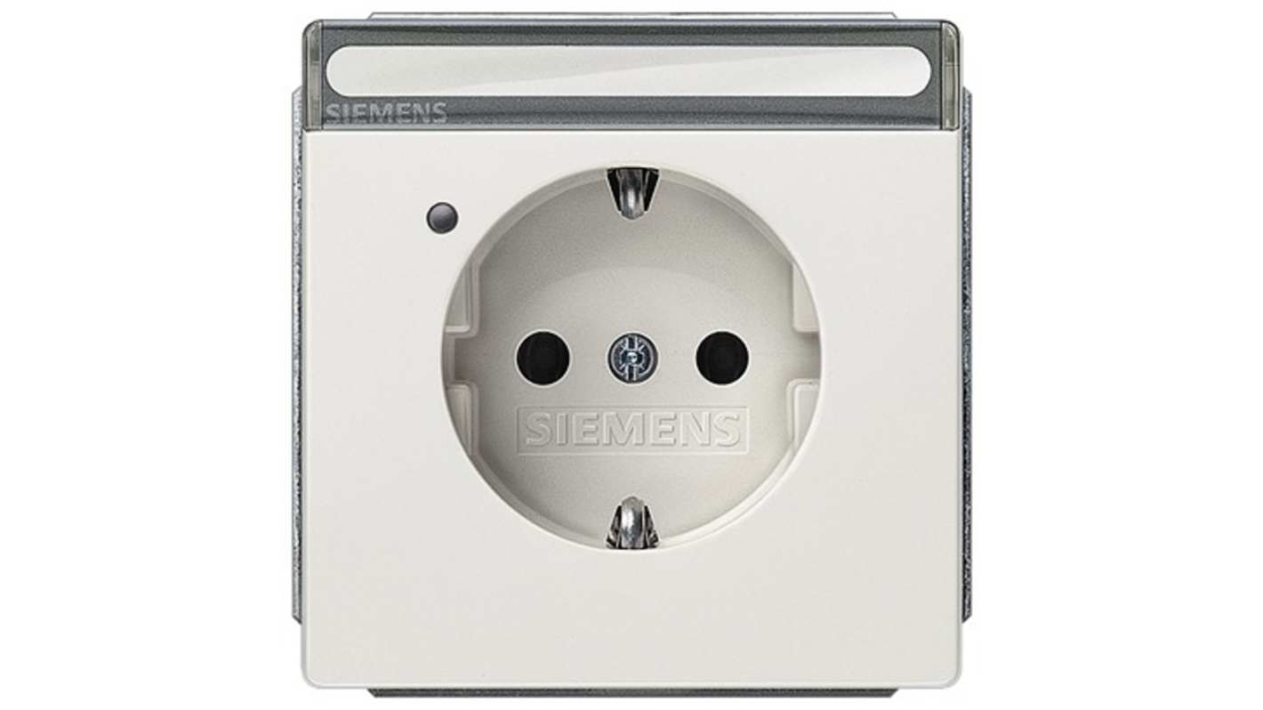 Siemens 德标电气插座, 螺钉安装, 16A, 白色, 5UB18系列