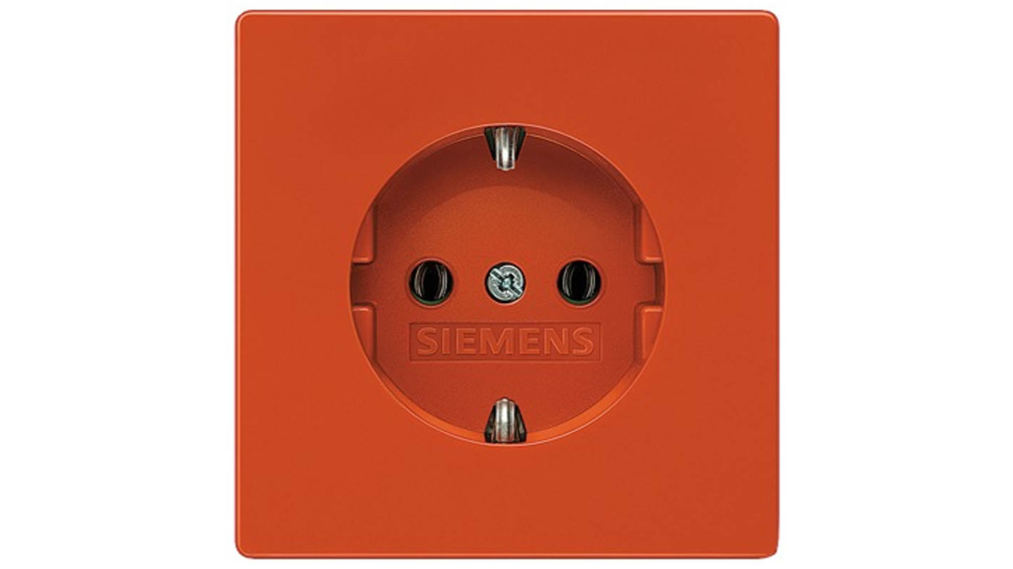 Siemens 德标电气插座, 螺钉安装, 16A, 红色, 5UB18系列