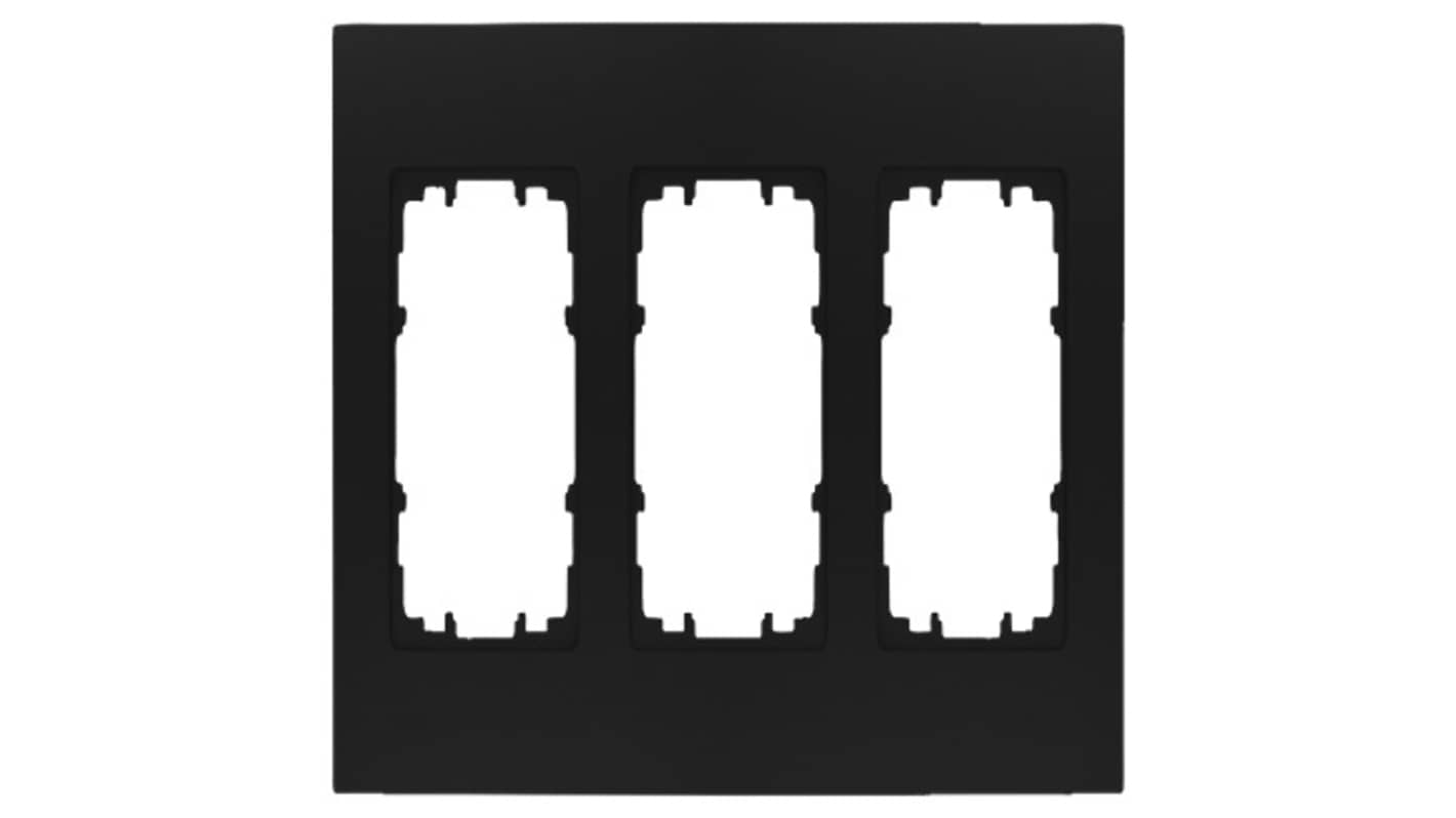 Siemens Black 3 Gang Mounting Plate Thermoplastic Mounting Frame