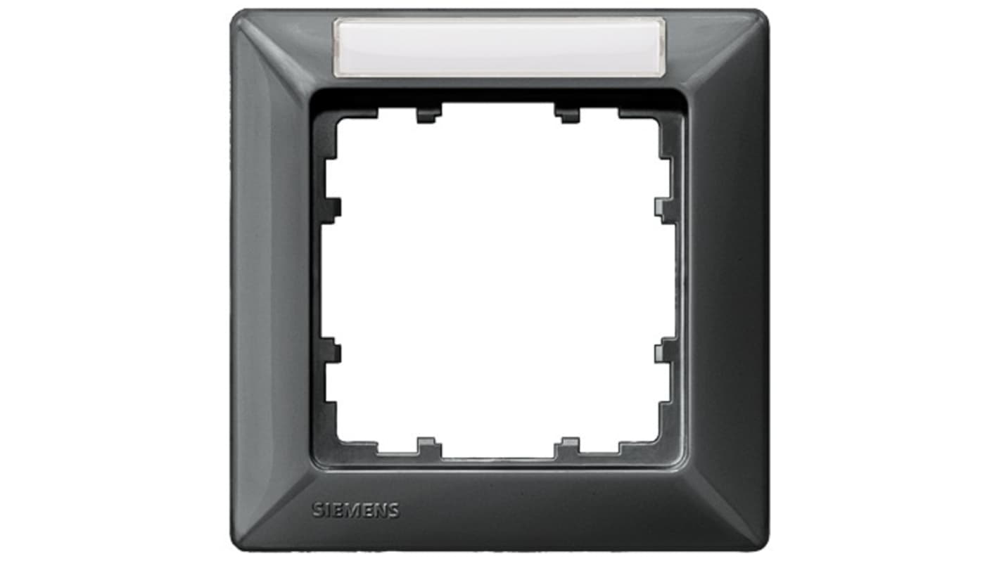 Siemens Carbon Fibre 1 Gang Mounting Plate Thermoplastic Mounting Frame