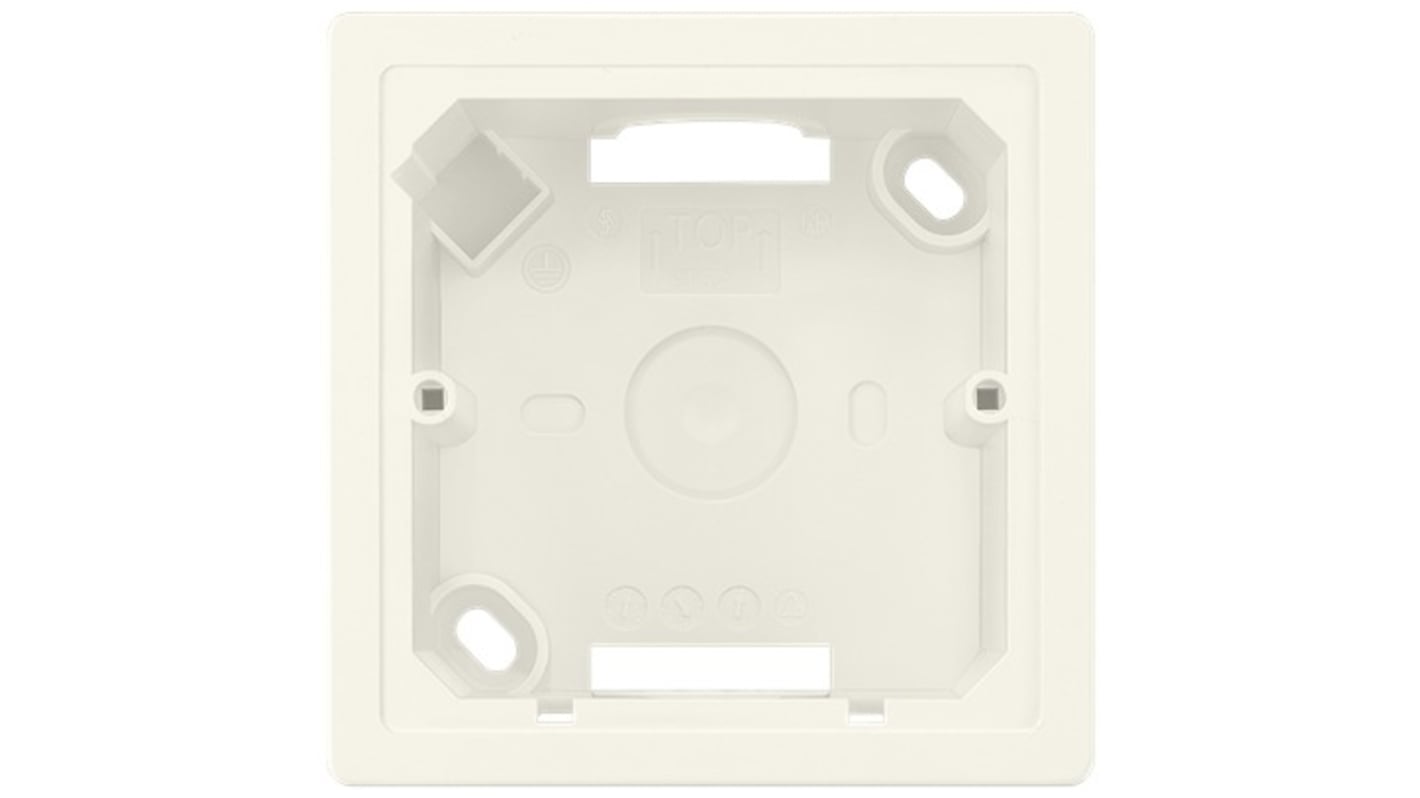 Siemens 底盒, 表面安装, 热塑性塑料制, IP20, 84 x 42.5mm, 灰白色, 5TG28系列