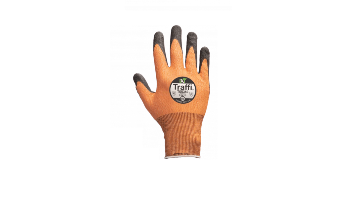 Traffi Traffi Amber Elastane, HPPE, Nylon, Steel Chemical Resustant, Cut Resistant, Dry Environment, Heat Resistant,