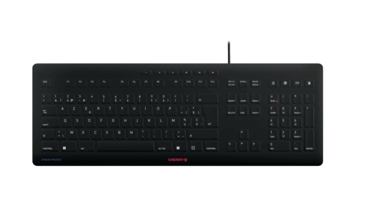 Cherry JK-8502 Wired Wired Keyboard, QWERTY (French), Black
