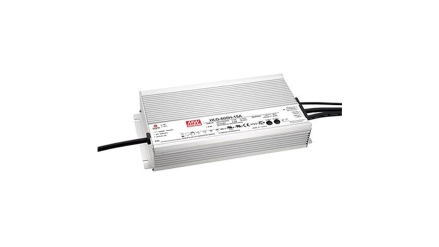 MEAN WELL LED Driver, 30V Output, 600W Output, 20A Output, Constant Current / Constant Voltage Dimmable