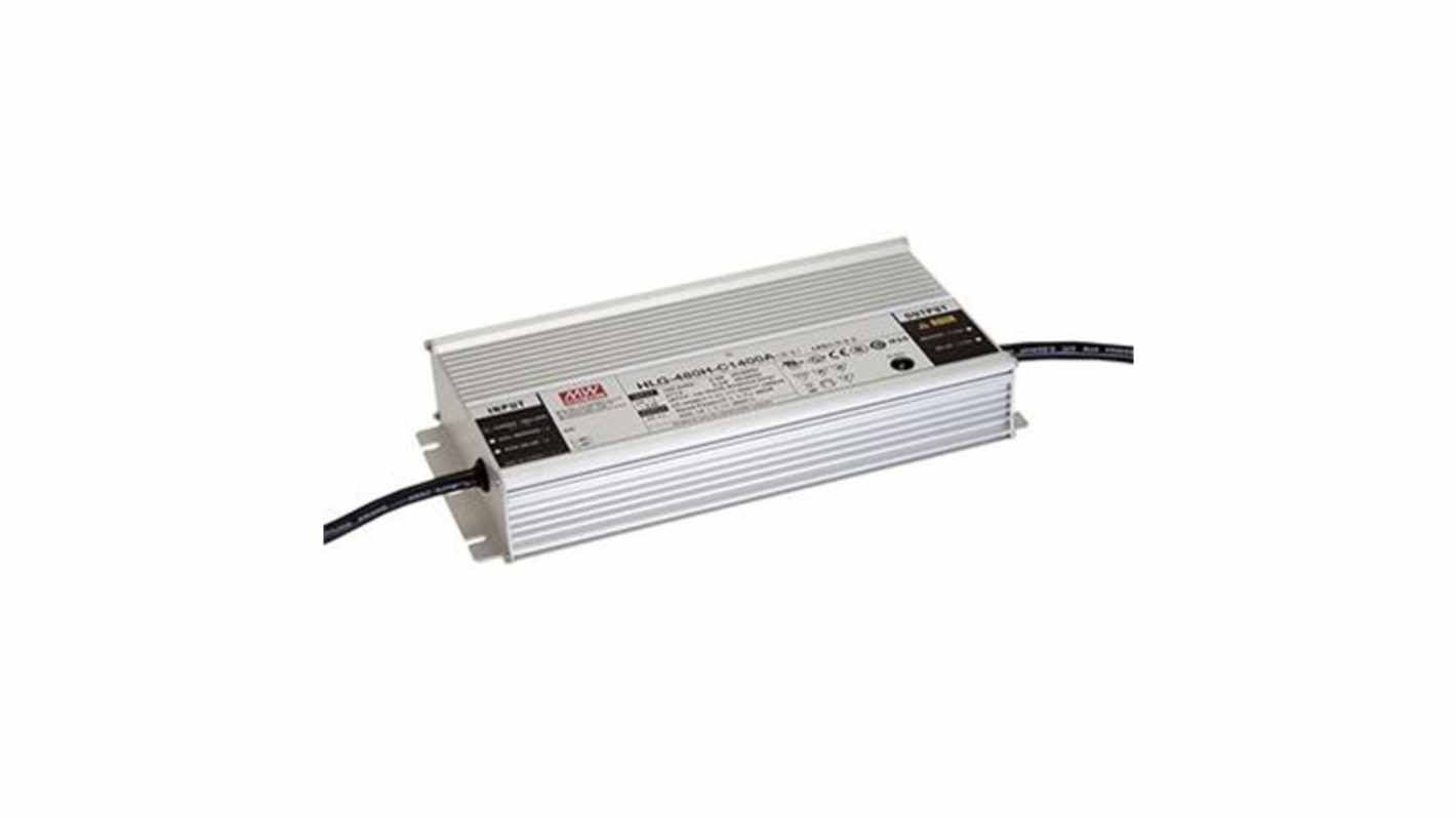 MEAN WELL LED Driver, 340V Output, 480W Output, 1.75A Output, Constant Current Dimmable