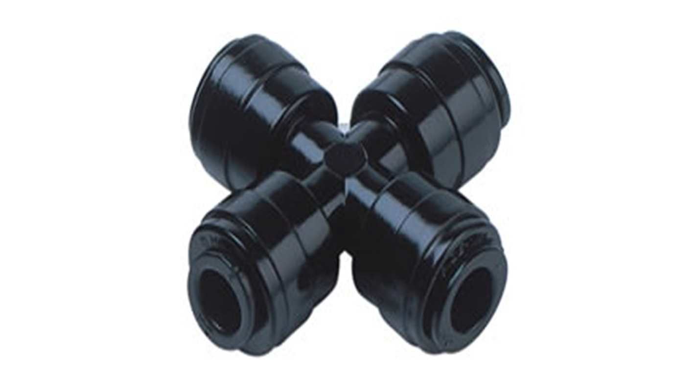 Norgren Pneufit D Series Push-in Fitting, Push In 8 mm to Push In 8 mm, Push-in Connection Style, D00900800