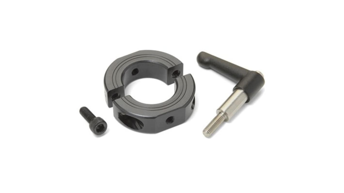 Ruland Shaft Collar, Two Piece, Clamp, Bore 16mm, OD 34mm, W 13mm, Steel