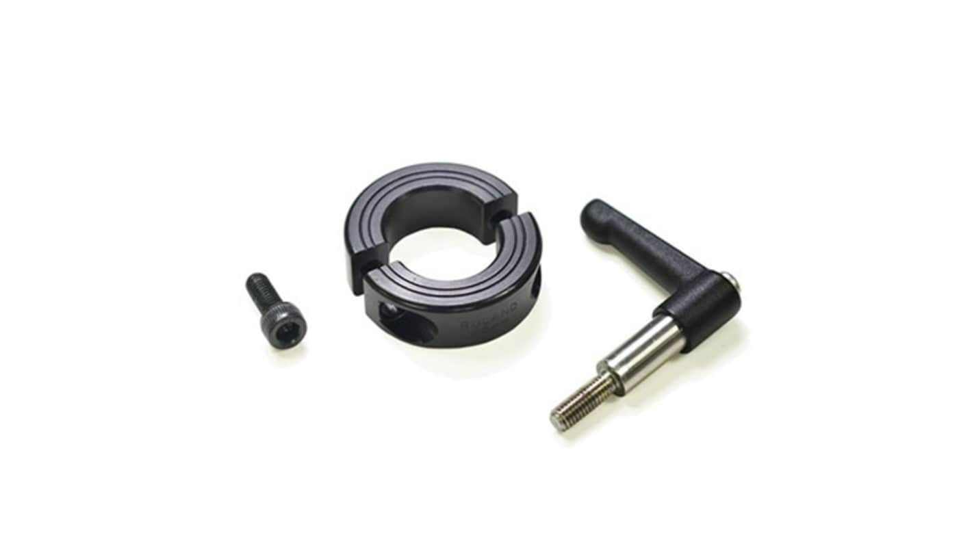 Ruland Shaft Collar, Two Piece, Clamp, Bore 38mm, OD 60mm, W 15mm, Steel