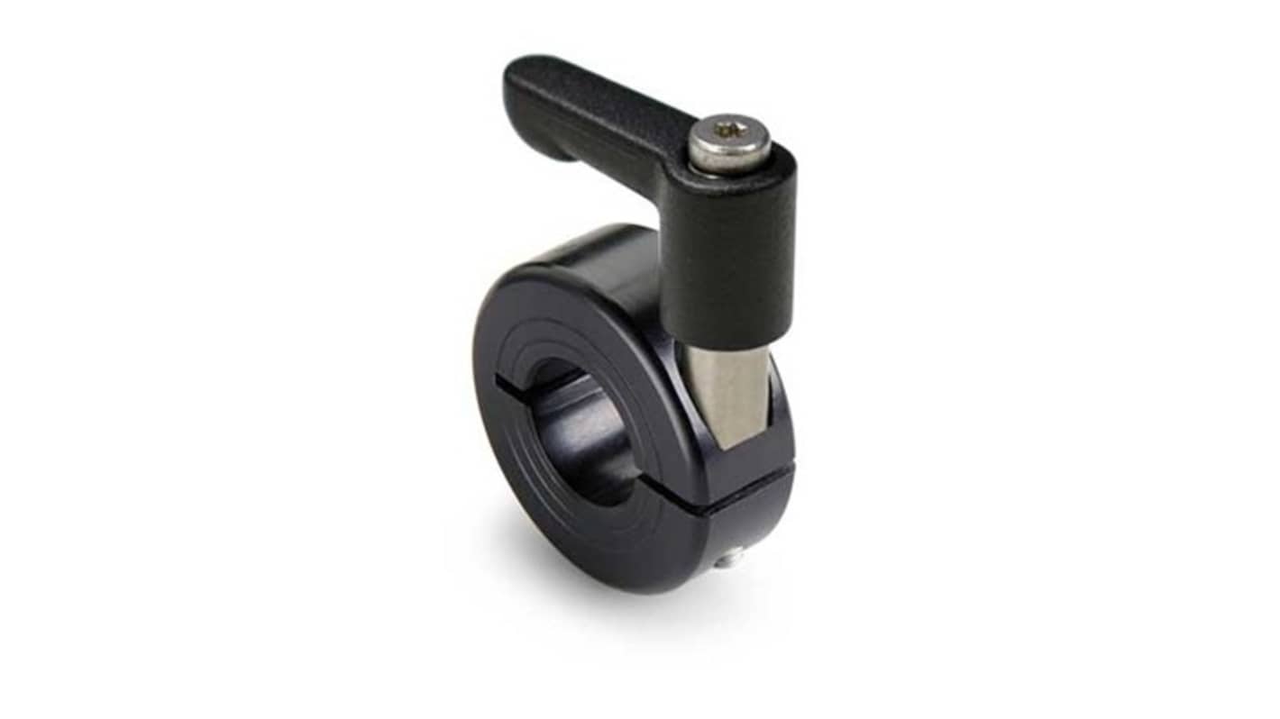 Ruland Shaft Collar, One Piece, Clamp, Bore 26mm, OD 48mm, W 15mm, Aluminium