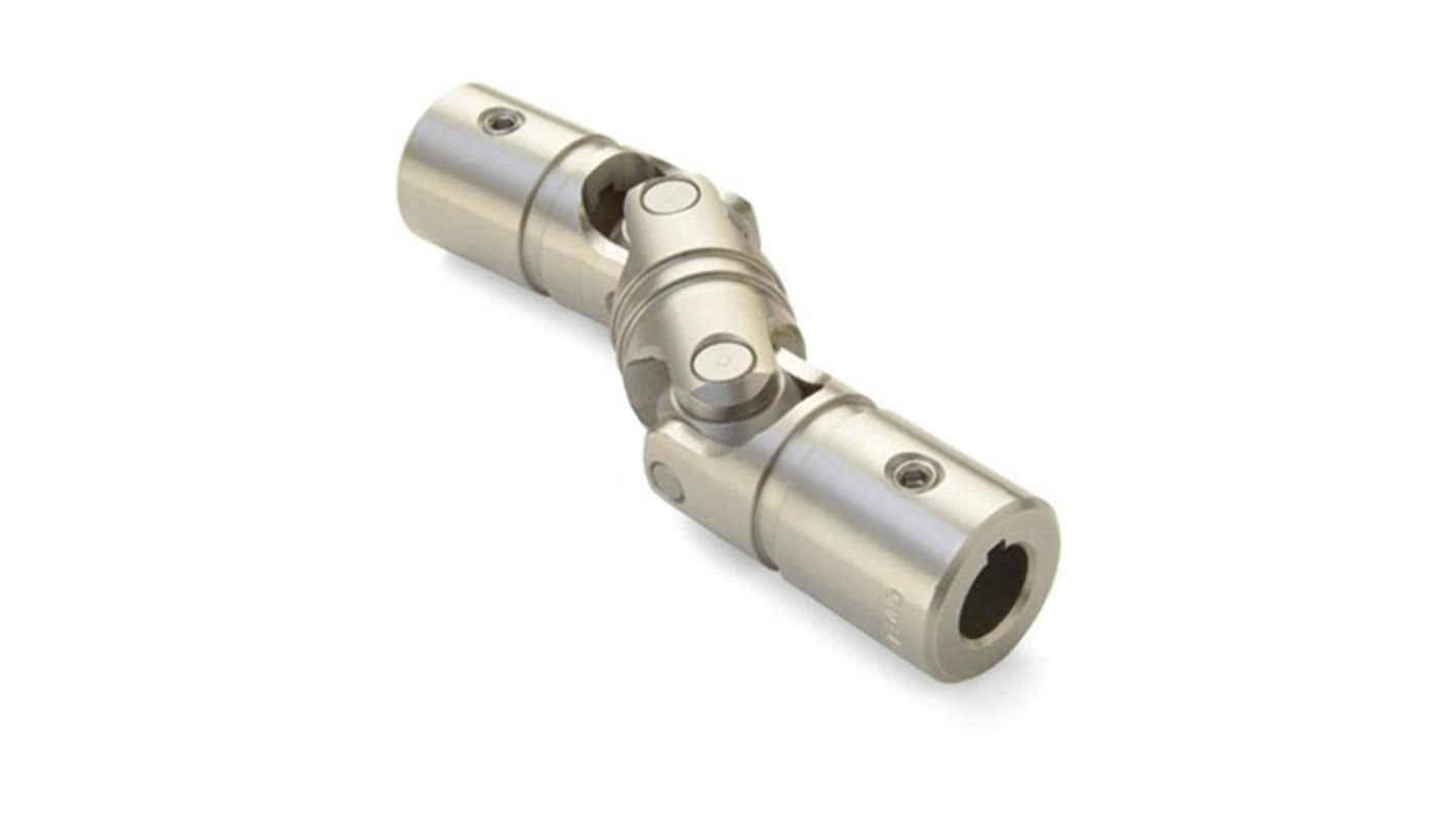 Ruland Universal Joint UDSK24-19MM-12MM-SS, Double, Universal, Bore 19mm, 166.7mm Length