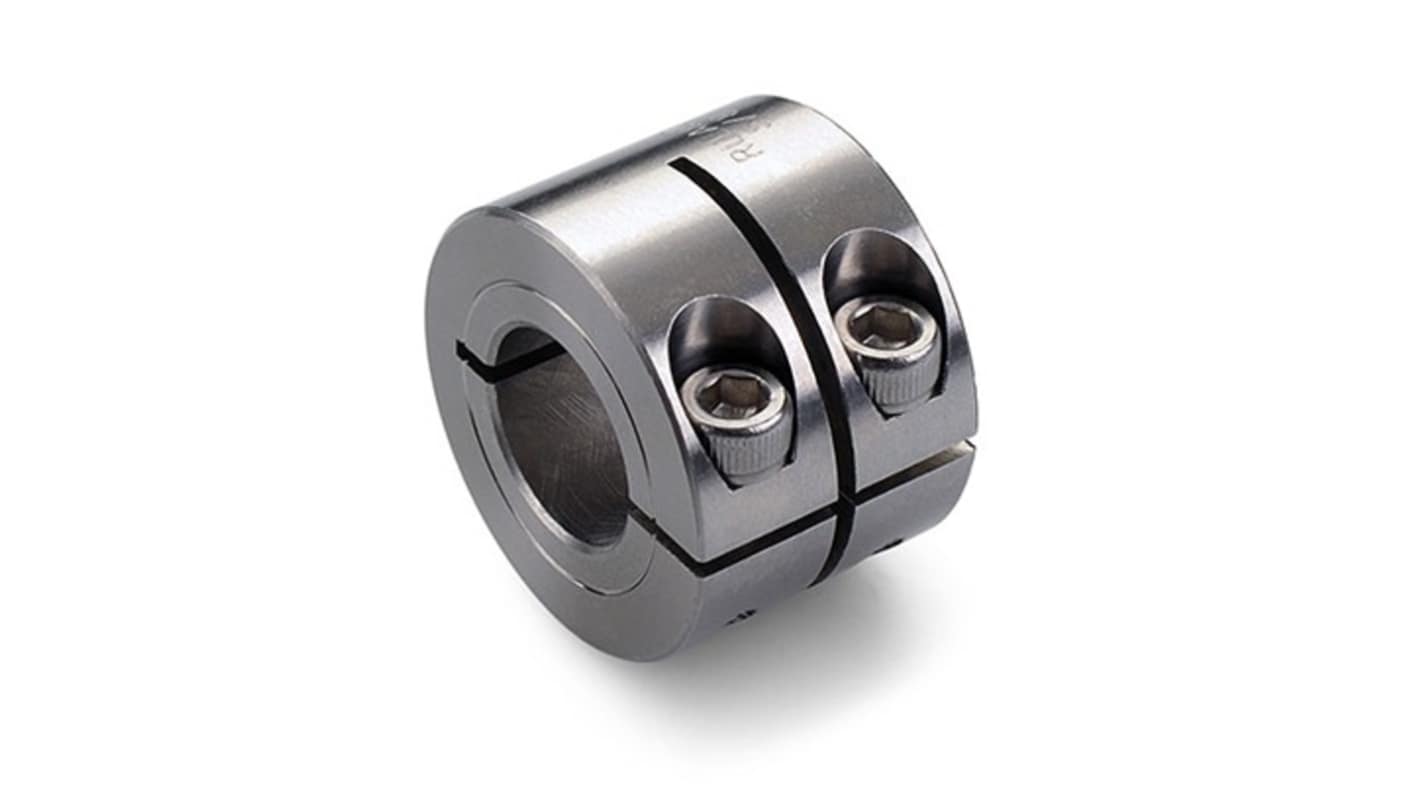 Ruland Shaft Collar, One Piece, Clamp, Bore 6mm, OD 16mm, W 19.6mm, 303 Stainless Steel
