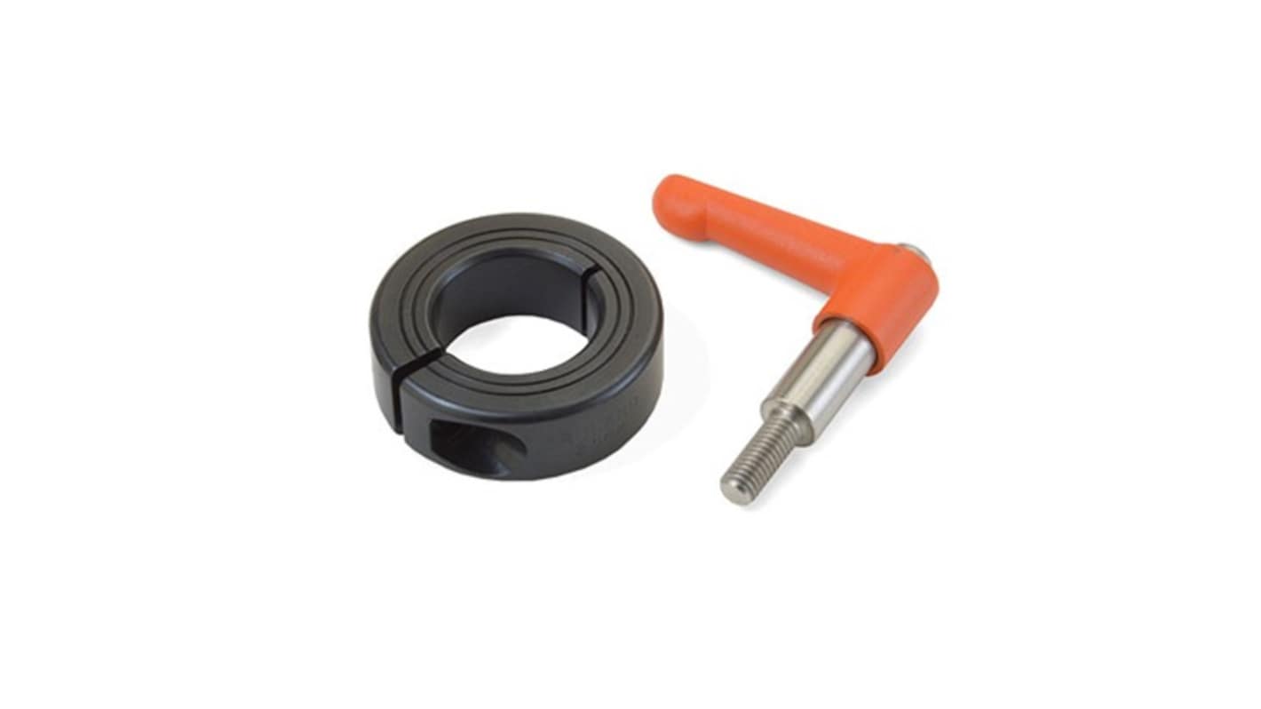 Ruland Shaft Collar, One Piece, Clamp, Bore 11mm, OD 28mm, W 11mm, Aluminium