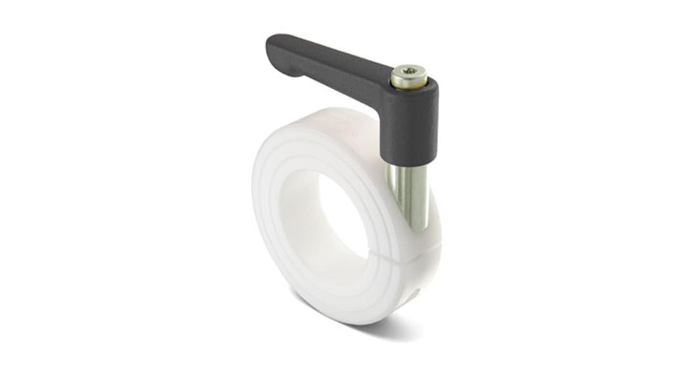 Ruland Shaft Collar, One Piece, Clamp, Bore 16mm, OD 34mm, W 13mm, Plastic