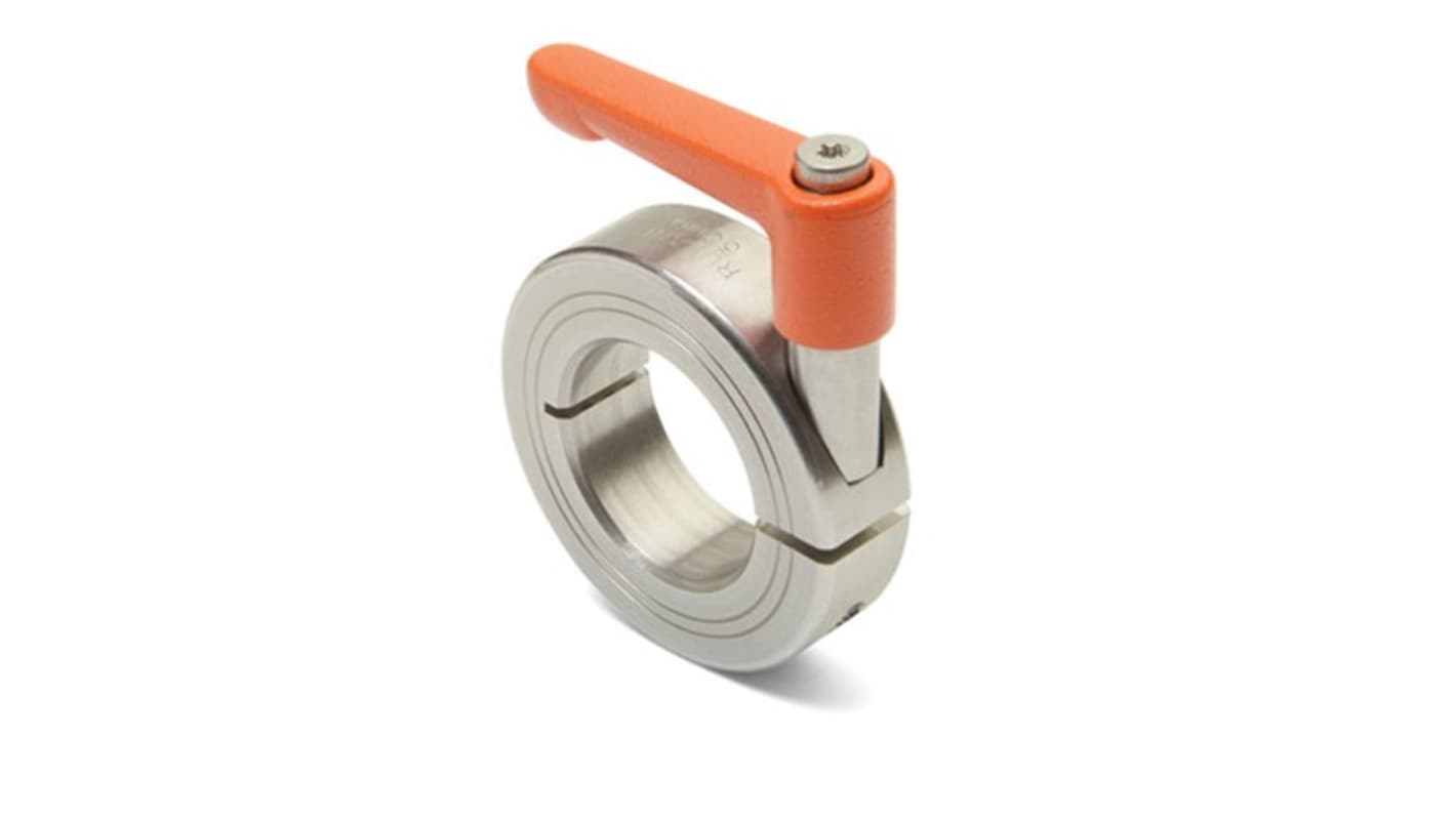 Ruland Shaft Collar, One Piece, Clamp, Bore 40mm, OD 60mm, W 15mm, 303 Stainless Steel