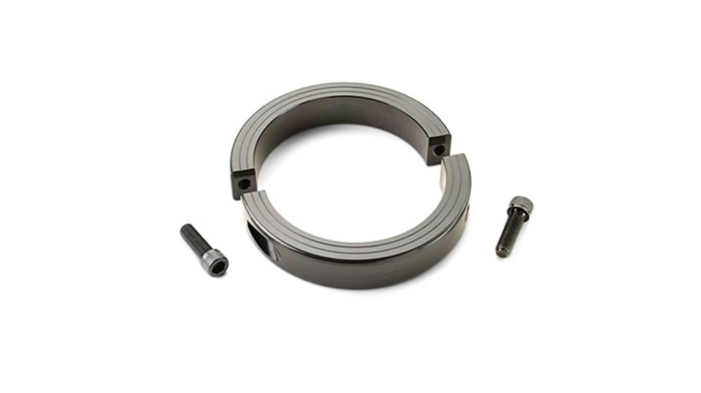 Ruland Shaft Collar, Two Piece, Clamp, Bore 75mm, OD 120mm, W 32mm, Steel