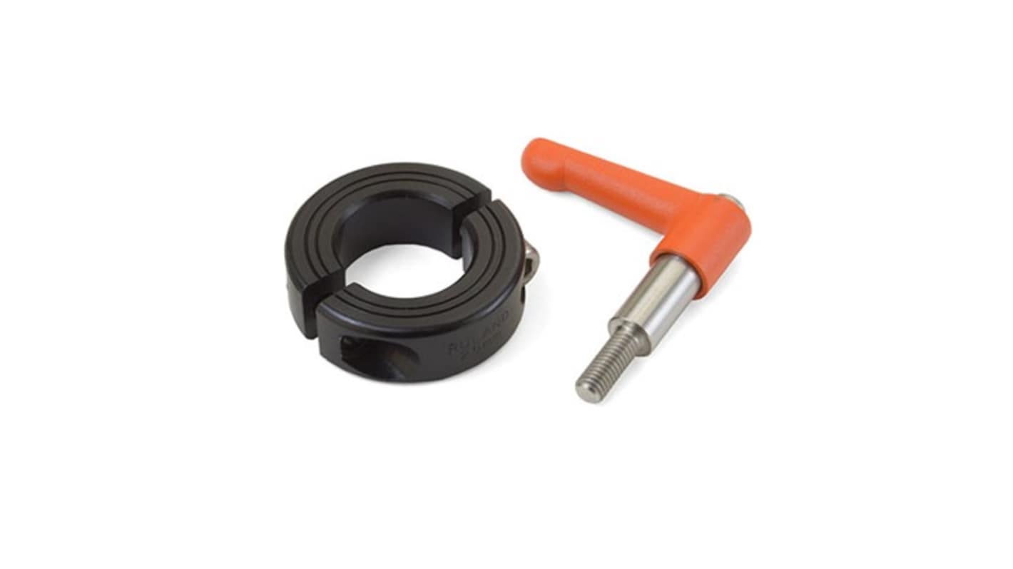 Ruland Shaft Collar, Two Piece, Clamp, Bore 36mm, OD 57mm, W 15mm, Aluminium