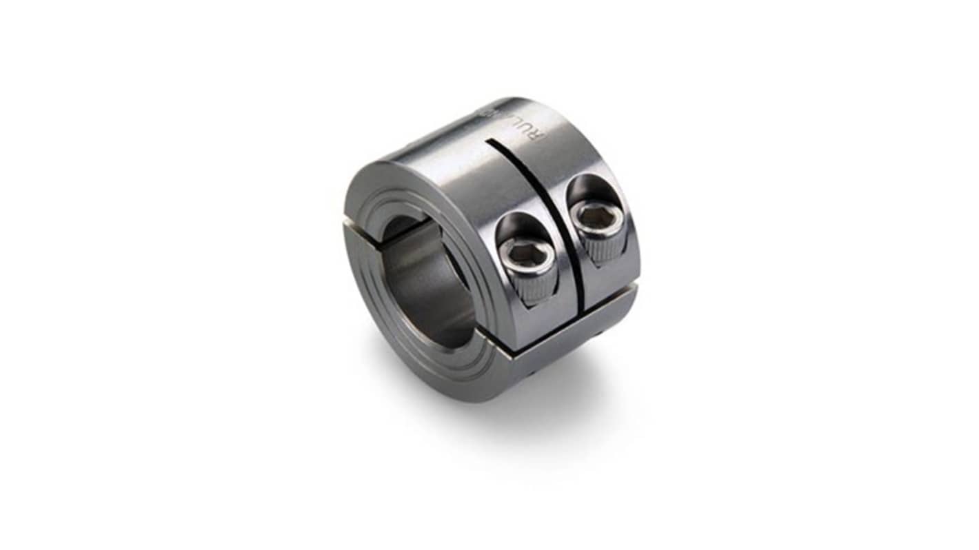 Ruland Shaft Collar, One Piece, Clamp, Bore 25mm, OD 45mm, W 31.6mm, 303 Stainless Steel